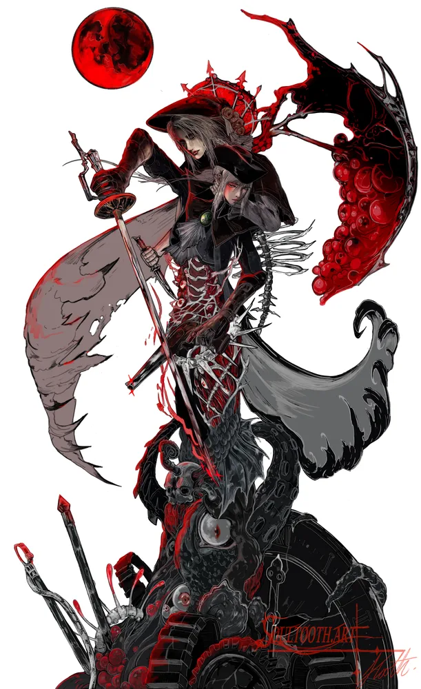 Lady Maria — Bloodborne art by Soultooth