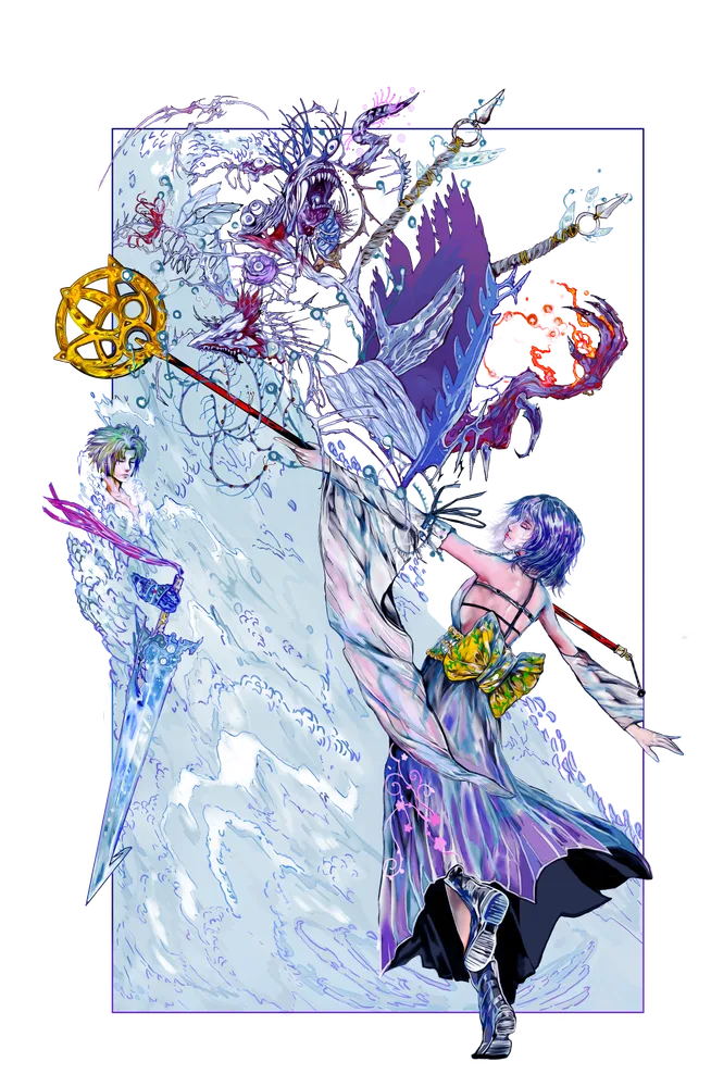 Tidus / Yuna — Final Fantasy X art by Soultooth