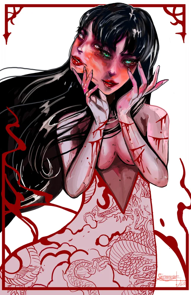 Tomie — Foil — Junji Ito art by Soultooth